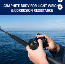 PENN Squall® II Level Wind Combo, 6'6" Medium Heavy Fishing Rod, 30 Size Reel- new