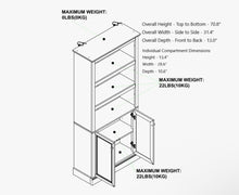 Gracie Oaks Storage Bookcase - WE DO NOT SHIP!!