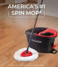 O-Cedar EasyWring Spin Mop and Bucket System: Portable, Non-Abrasive, Reusable, Extendable Handle! (NEW)