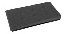 Seville Classics Foldable Storage Bench Ottoman non-woven Polyester, Charcoal Gray**New in box**