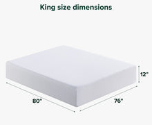 Sleep by Wayfair 12" King Medium Cooling Gel Memory Foam Mattress, King- WE DO NOT SHIP!!