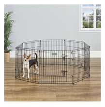 MidWest Homes For Pets Metal Black Exercise Pet Dog Playpen with Door, 24"H**New in box**