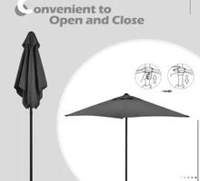 Room Essentials 6-Piece Metal Outdoor Dining Set and Umbrella, Black! (NEW IN BOX)