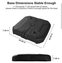 330 lbs. Water and Sand Filled Weighted Patio Umbrella Base in Black! (NEW IN BOX!)
