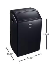 LG 10,000 (DOE) BTU 115-Volt Portable Air Conditioner Cools 450 Sq. Ft. with Dehumidifier and Wi-Fi in Black- new!