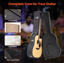 43.31 in. Acoustic Guitar Hard Case, Black Polypropylene with Lock, Latch Key, Handle, Briefcase!! BRAND NEW!!