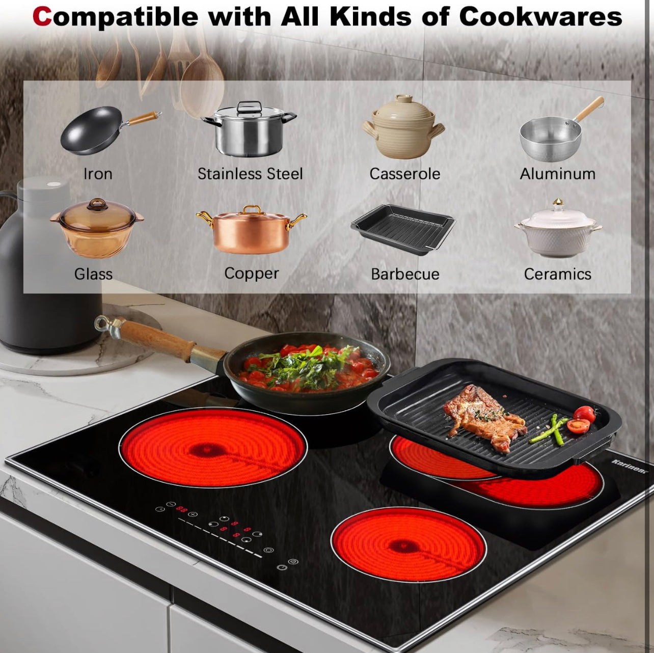 Electric Cooktop, 24