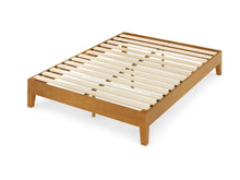 Zinus Alexia 12" Deluxe Wood Platform Bed Frame, Rustic Pine, Queen- NEW IN BOX!!!