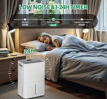 Bublue 50 pt. 4,000 sq. ft. Dehumidifier for Home in. White, with 1 Gal Bucket, Air purification function, Auto Defrost! (NEW IN BOX)