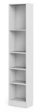 Element 80 in. White Engineered Wood 5-Shelf Standard Bookcase! (NEW IN BOX - MINOR CHIP)