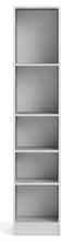 Element 80 in. White Engineered Wood 5-Shelf Standard Bookcase! (NEW IN BOX - MINOR CHIP)