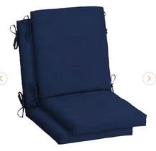 20 in. x 20 in. Sapphire Blue Leala High Back Outdoor Dining Chair Cushion (2-Pack)! (NEW)