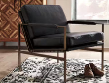 Puckman Black Leather Match Arm Chair!! NEW IN BOX!!