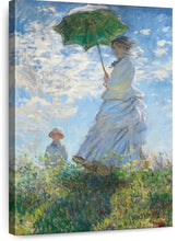 Leisha Woman With A Parasol Madame Monet And Her Son 1875- new canvas art- 36” by 48”