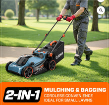 SENIX 40V Brushless  16in Deck Battery Lawn Mower, 15in Cutting Blade, 2-in-1 Mulching & Bagging Cordless Push Mower,  6-Position  Adjustment, LPPX2-M4- new in box