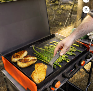 Blackstone Adventure Ready 20”x14” 2-Burner Propane Camping Griddle with Latching Hood and Handle- new in box
