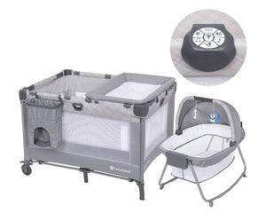 Baby Trend Lullaby Nursery Suite EZ-Fold Playard with Portable Rocking Lounger - Madrid Plaid!! NEW IN BOX!!