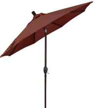 7-1/2 ft. Aluminum Push Tilt Patio Market Umbrella in Terrace Adobe Olefin, Red/Marron! (NEW)