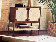 Threshold Withania 2 Door Cabinet - Vintage Woven Accent, Wood Composite, Anti-Tip!! NEW IN BOX!!