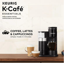 Keurig K-Cafe Essentials Single Serve K-Cup Pod Coffee Maker, Black!! NEW IN BOX!!