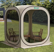 Werph 6 ft. x 6 ft. Beige Portable Canopy Tent with Mesh Mosquito Net, Screen House Room Camping Canopy Shade Tent!! NEW IN BOX!!