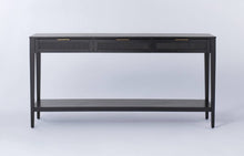 East Bluff Wicker Drawer Console Table Black - Threshold™ designed with Studio McGee: Modern Storage, Metal Hardware