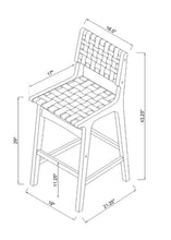 Ceylon Woven Barstool from Threshold/ set of 3 - a few small shipping scuffs- see pics