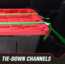 Hyper Tough 50 Gallon Snap Lid Wheeled Plastic Storage Bin Container, Black with Red lid!! NEW OUT OF BOX!!