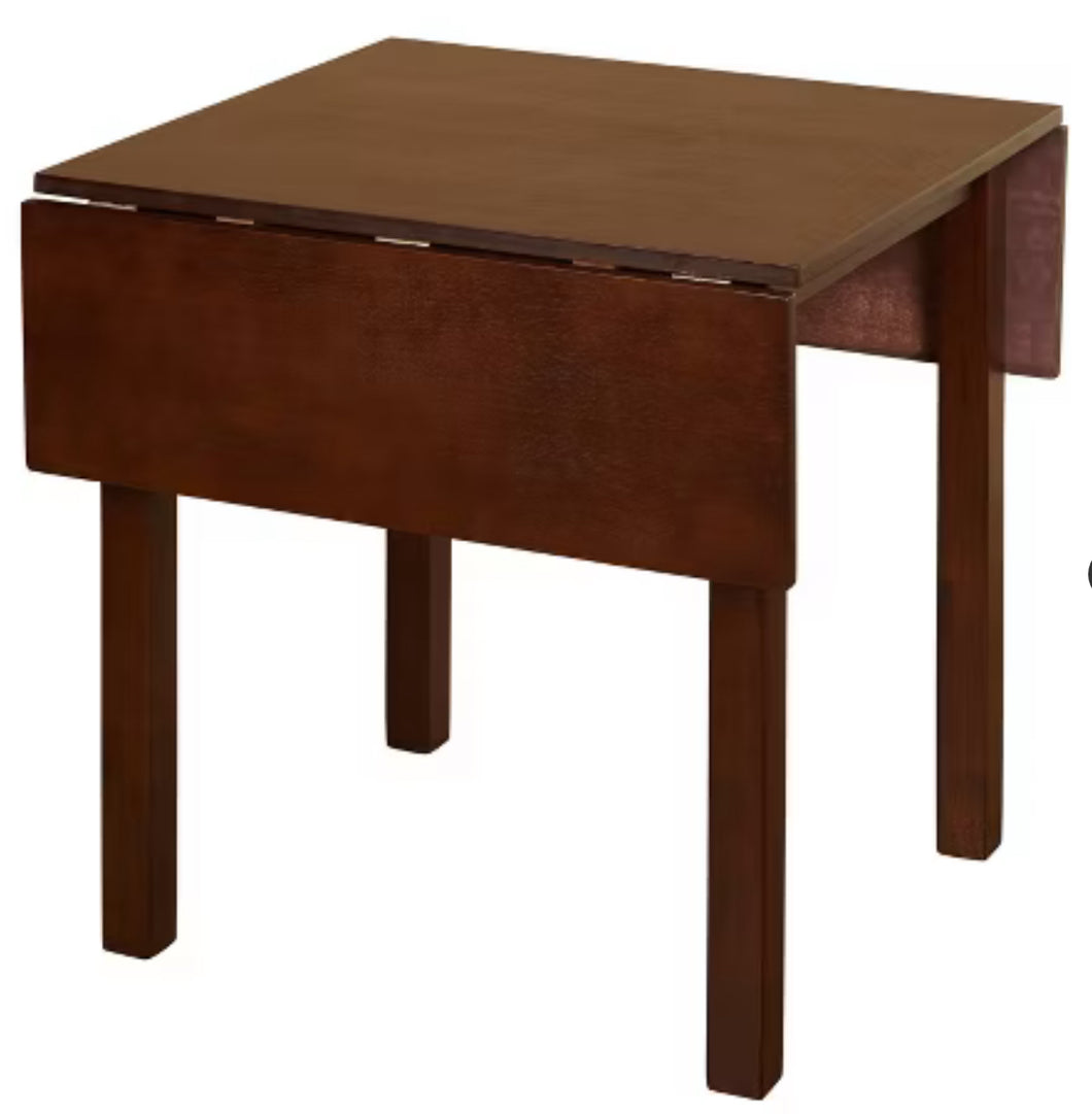 Buylateral Austin Compact Solid Wood Drop Leaf Extendable Dining Table Espresso! (NEW IN BOX - DINING TABLE ONLY)
