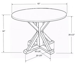 42" Litchfield Round Dining Table - Threshold! (NEW - TABLE ONLY)