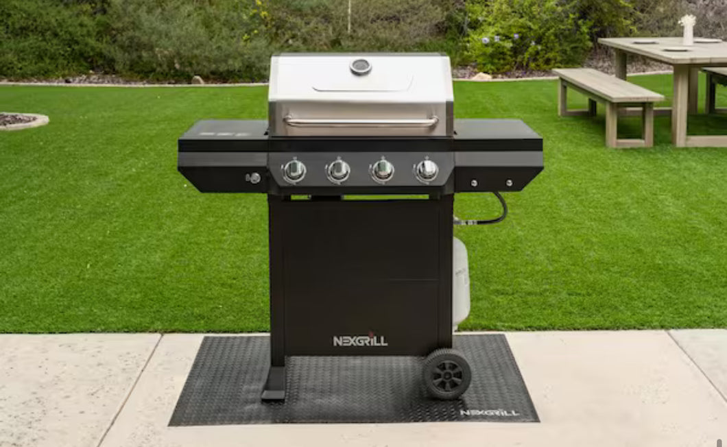 Nexgrill 4-Burner Propane Gas Grill in Black with Stainless Steel Main Lid- new in box!