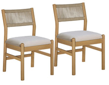 Better Homes & Gardens Lillian Fluted Dining Chairs 2 Pack, Beige Velvet, Rope Back!! NEW IN BOX!!