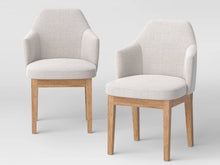 2pk Kinston Curved Back Upholstered Dining Chair Linen - Threshold - WE DO NOT SHIP!!
