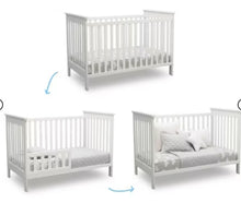 Delta Children Adley 3-in-1 Convertible Crib, White! (NEW IN BOX)
