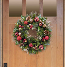 30" Pre-Lit LED Decorated Artificial Wreath!! NEW