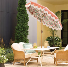 7.5' Fringed Dome Outdoor Patio Umbrella - Pink - Threshold designed with Studio McGee - WE DO NOT SHIP!!