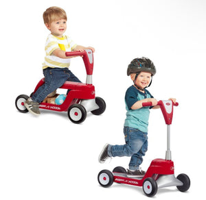 Radio Flyer Scoot 2 Scooter - Red: Steel & Plastic, Ages 1-4, 44.1 lbs Capacity!! NEW IN BOX!!