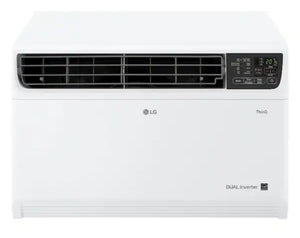LG 23,500 BTU 230/208V Window Air Conditioner Cools 1450 Sq. Ft. with Dual Inverter, Wi-Fi Enabled and Remote in White! (NEW IN BOX) - (CHECK YOUR OUTLET!)