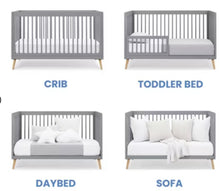Delta Children Jordan 4-in-1 Convertible Crib, Gray! (NEW IN BOX)