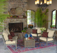 Set of 4 - 22 in. x 24 in. 2-Piece Deep Seating Outdoor Lounge Chair Cushion in Tan, Butts & Backs! (NEW IN BOX’S)