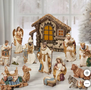 Kirkland Signature Nativity Set, 14-piece! (NEW IN BOX)