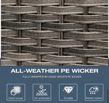 Brown Wicker Outdoor Patio Storage Coffee Table! (NEW IN BOX)