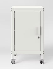 Metal Rolling Locker Storage Cabinet with Lock, White! (NEW)