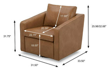 Better Homes & Gardens Steele Swivel Accent Chair, Camel Faux Leather!! BRAND NEW!!