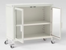 2 Door Metal Rolling Locker Storage Cabinet White - Room Essentials! (NEW IN BOX)