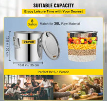 Vevor Alcohol Still 8 Gal. Stainless Steel Water Alcohol Distiller Home Brewing Kit Build-in Thermometer for DIY Wine! (NEW IN BOX)