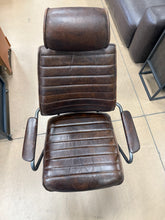 Moe's Home Collection Executive Office Chair Dark Brown Leather