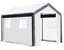Outsunny 118 in.L x 78.75 in.W x 78.75 in.H Walk-in Garden Fully Enclosed Greenhouse w/ Steel Tubing 4 Windows & 2 Zippered Doors!! NEW IN BOX!!