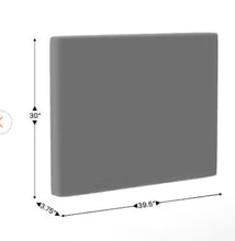 Carnegy Avenue
Hugo Twin Headboard with 2-Power Outlets, 1-USB and 1-USB Type-C Port with Faux Linen Upholstery in Gray- new