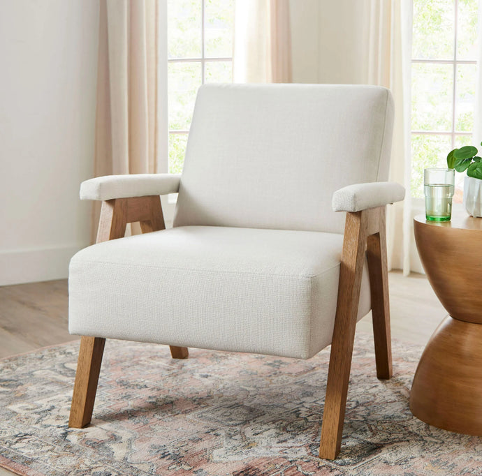 Better Homes & Gardens Ezra Accent Chair, Living Room, Cream!! NEW IN BOX!!